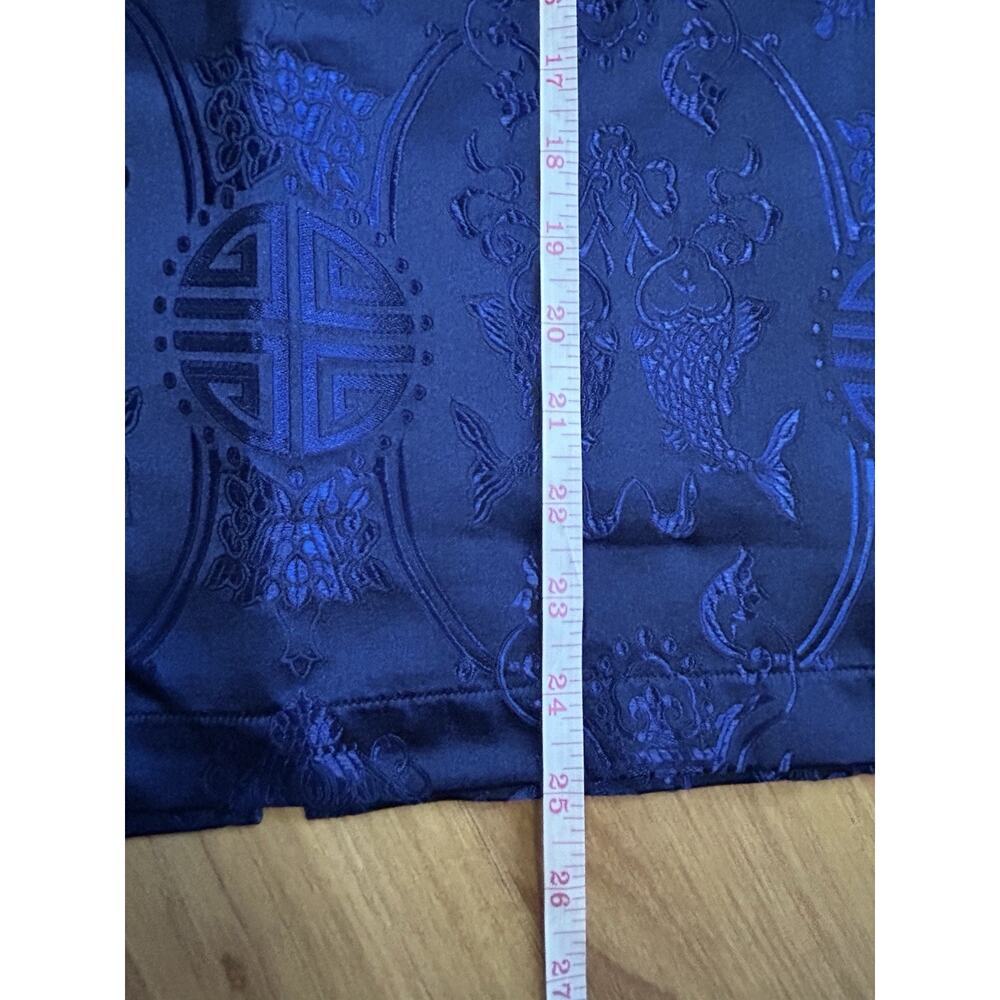True Corset Playgirl Royal Blue Brocade Pencil Skirt Coquette Bodycon Women’s L - Picture 6 of 9